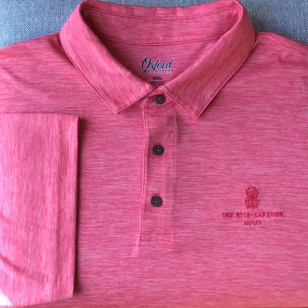 The Ritz Carlton Naples Polo Golf Shirt Short Sleeve Florida Stretch 2X…‎